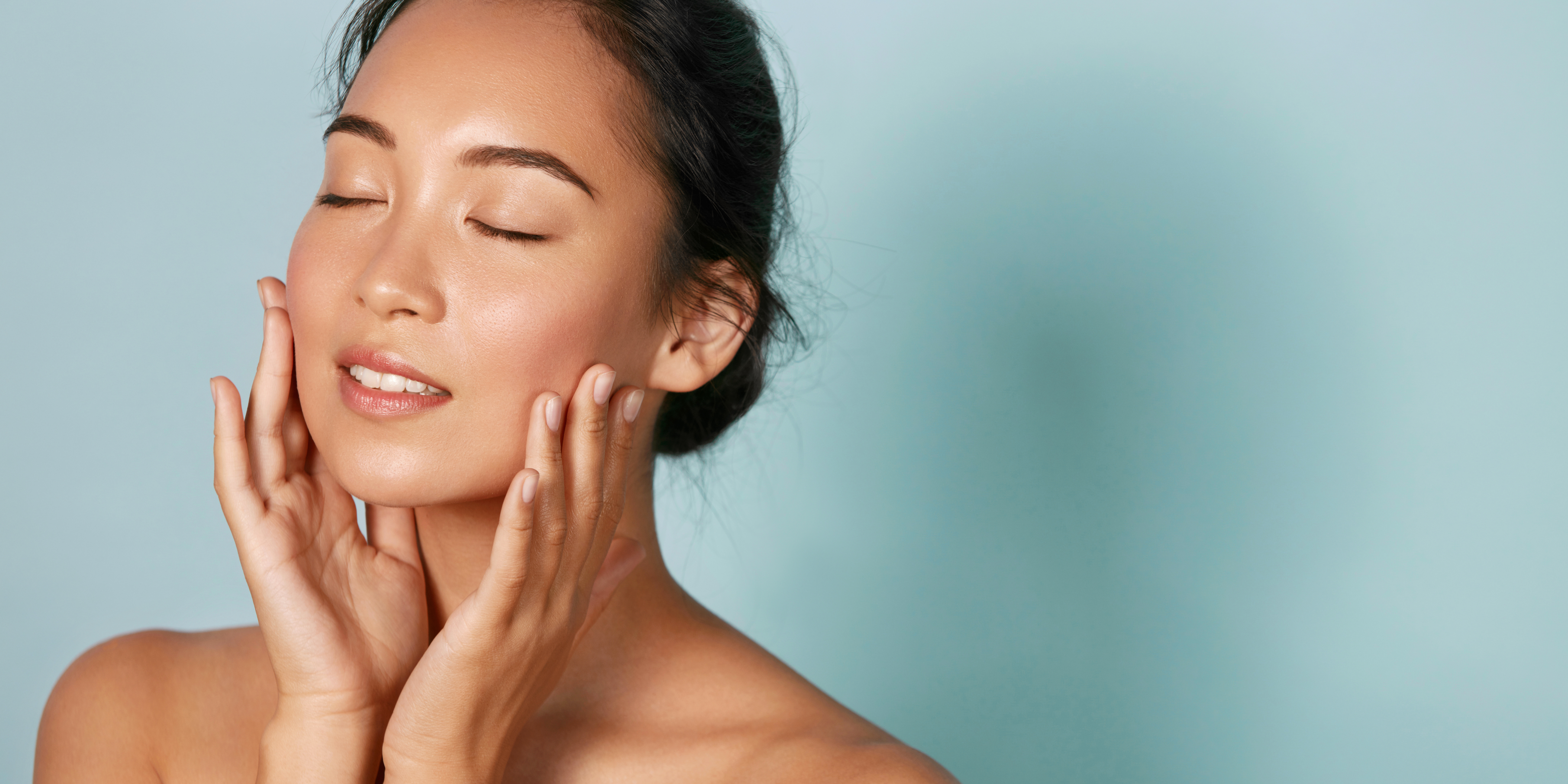 Young woman with fresh skin