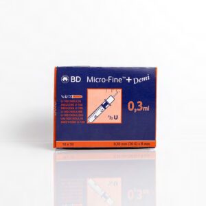 BD Micro Fine Plus 0.3ml U100 30G 8mm x 100