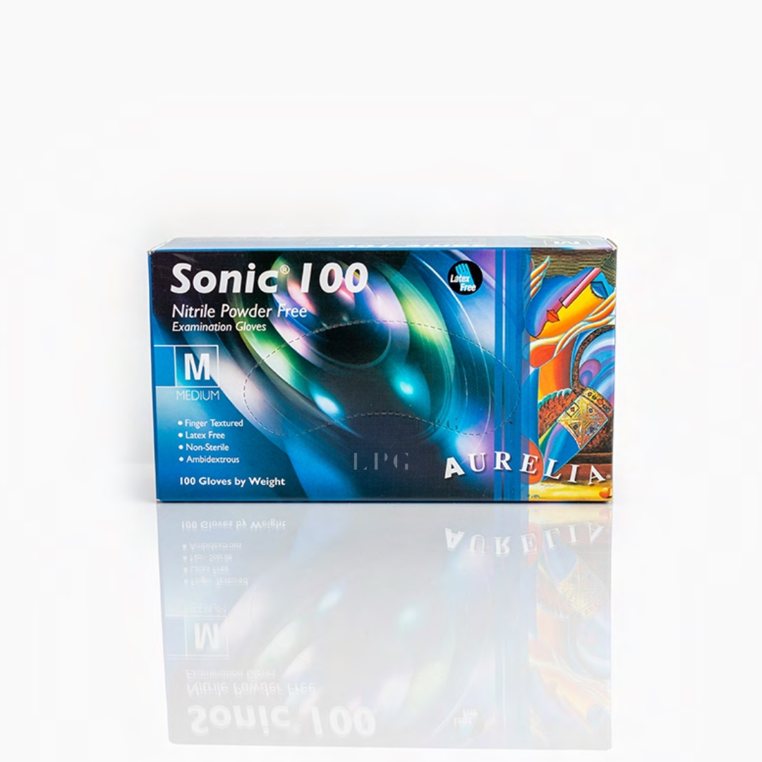 Blue Shield Vinyl Gloves Medium, powder free and latex free, examination Gloves