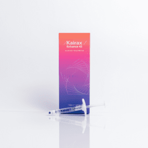 Kairax Enhance 45 is our new premium skin booster containing a total of 90mg of HA per (2ml) and 4mg of Polynucleotides per (2ml)