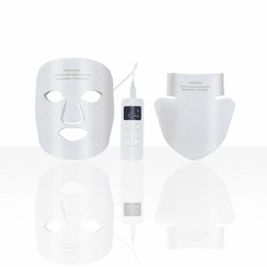 The Luna Glow Photon Skin Rejuvenation Mask is a bendable, portable skincare device designed for advanced face and neck treatment.