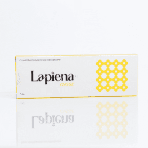 Lapiena classic, has lapiena, hccl technology, and is a dermal filler injection