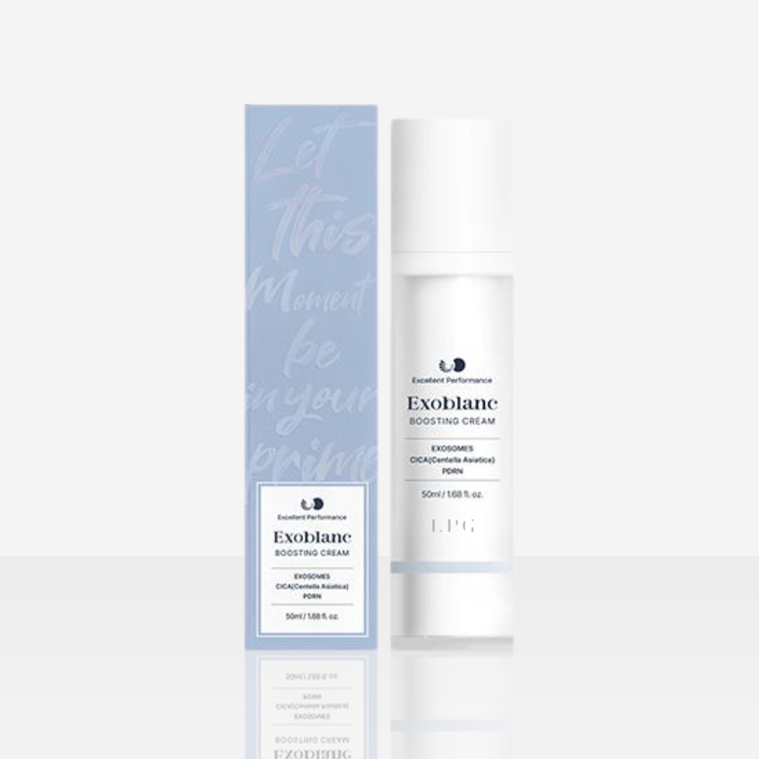exoblanc boosting cream, with exosomes for skincare and a healthier skin