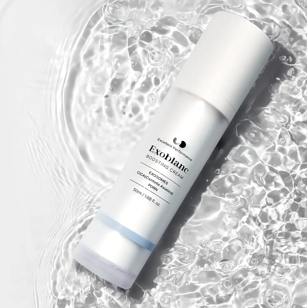exoblanc boosting cream, with exosomes for skincare and a healthier skin