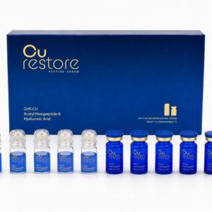 Packaging of the CU Restore Micro Needling Infusion System – professional collagen induction therapy device designed for precise transdermal delivery of active serums, stimulating cellular renewal, reducing scarring, and improving overall skin texture in professional aesthetic clinics.