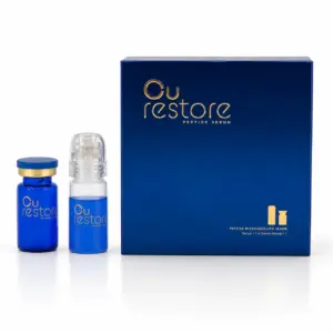 Packaging of the CU Restore Micro Needling Infusion System (1 Box Kit) – complete professional collagen induction therapy and serum delivery kit designed for maximizing transdermal absorption, stimulating cellular renewal, and accelerating tissue repair in aesthetic clinics.