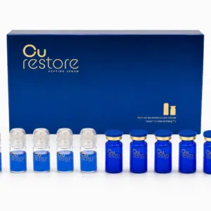 Packaging of the CU Restore Micro Needling Infusion System – professional collagen induction therapy device designed for precise transdermal delivery of active serums, stimulating cellular renewal, reducing scarring, and improving overall skin texture in professional aesthetic clinics.