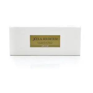 Packaging of Xela Rederm 1.8% (2ml) – a premium injectable implant based on hyaluronic acid designed for skin redermalization, correcting moderate signs of aging, and improving skin tone and texture in professional aesthetic clinics.